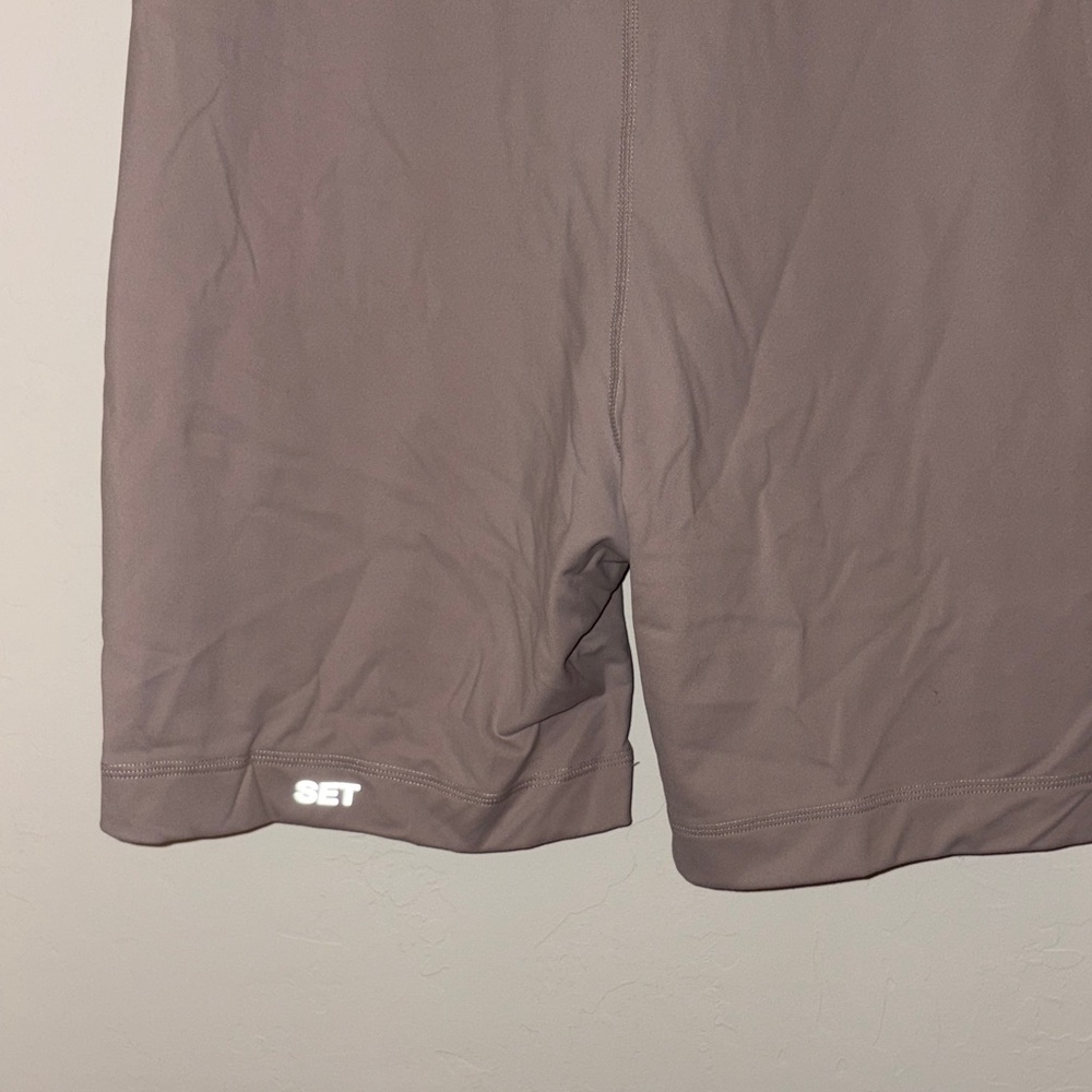 SET Active Beige Short Sleeve Romper - Picture 5 of 5
